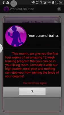 Body Challenge Lite android App screenshot 0