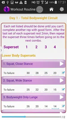 Body Challenge Lite android App screenshot 10